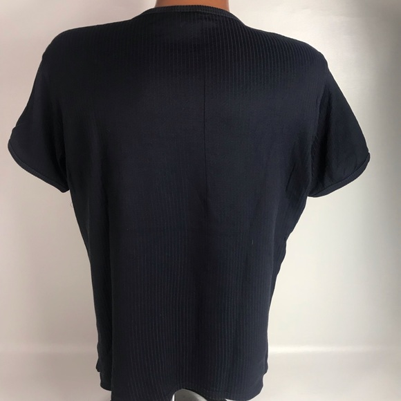 Armani exchange black tight fitting Tee men’s L - Picture 2 of 6